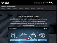 Tablet Screenshot of ecs.arrow.com